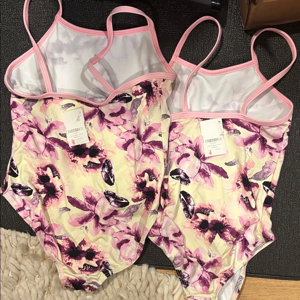 Dippin’ Daisys Floral Kids Swim One Piece-  Size 4 available